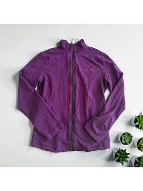 CANYON RANCH Purple Zip Track Jacket Size Small
